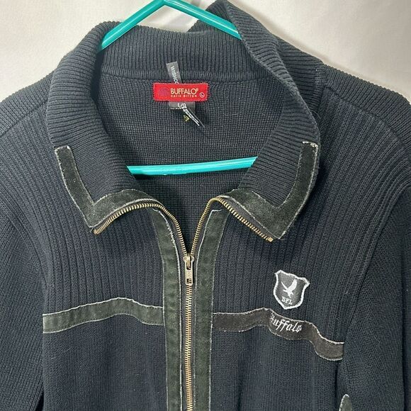 Mens Buffalo David Bitton zipped vest - Picture 2 of 3